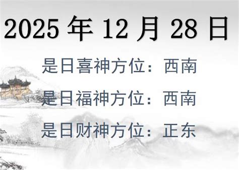 财神方位|吉神方位：今日财神方位查询（财神/喜神/福神）